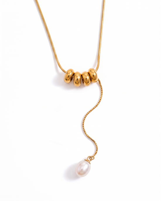 The Celeste Pearl Drop Necklace